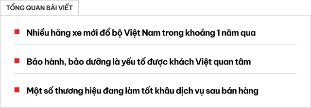 Ngày càng nhiều hãng ô tô mới vào Việt Nam và đây là những quan tâm sau khi mua xe của khách hàng Việt