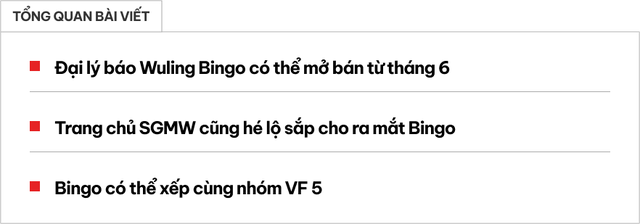 Wuling Bingo dễ bán tại Việt Nam tháng sau: Ngang cỡ Raize, chạy hơn 400km/sạc, đang là hàng 'hot' trong ĐNÁ