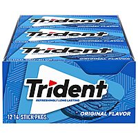 12-Pack 14-Count Trident Sugar Free Gum (various flavors)
